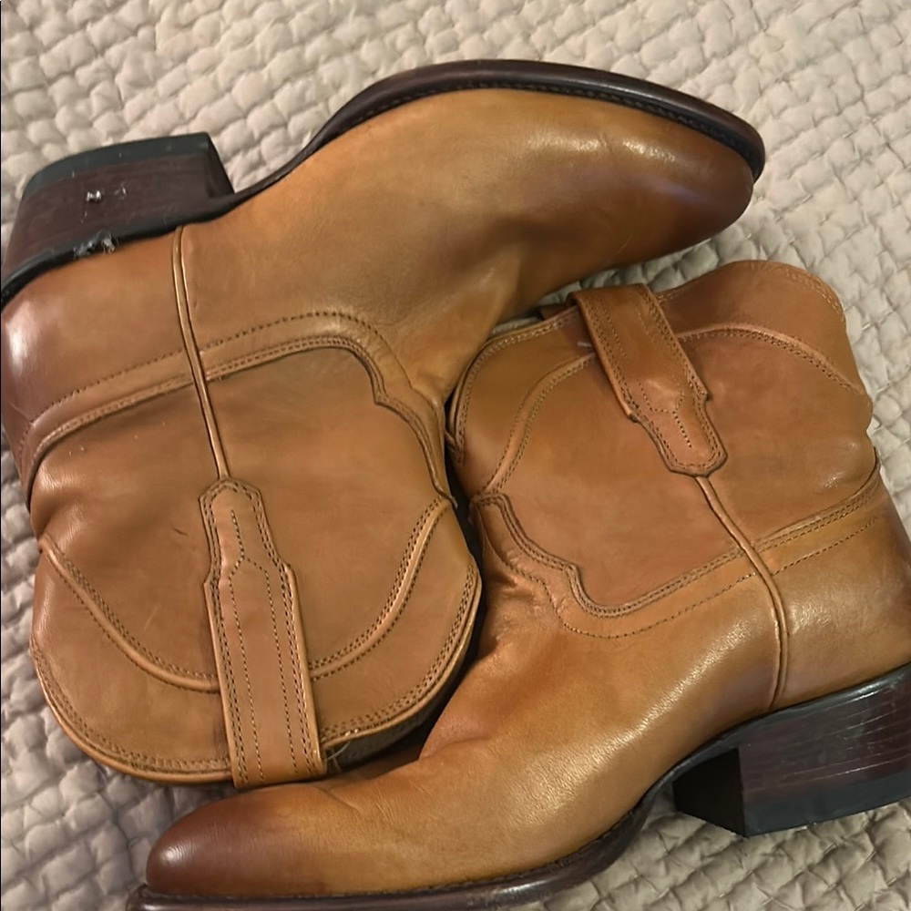 Tan Leather womens Boots